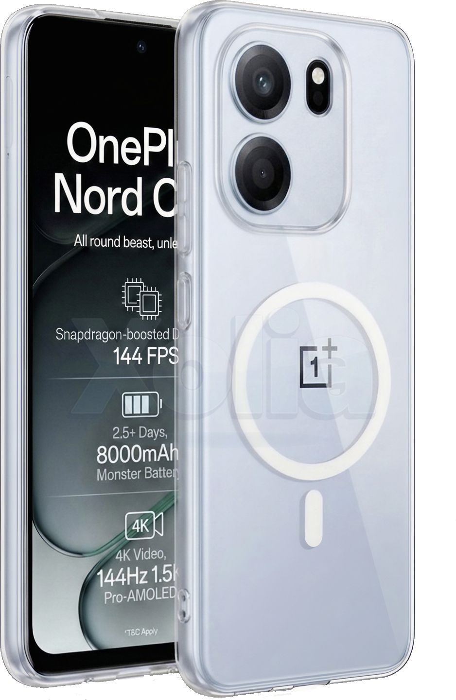 Xolia Anti Yellow Back Cover for OnePlus Nord Ce 6 5G (Transparent, Anti-Yellow, Polycarbonate, Pack of: 1)