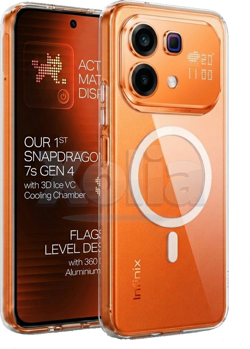 Xolia Anti Yellow Back Cover for Infinix Note 60 Pro 5G (Transparent, Anti-Yellow, Polycarbonate, Pack of: 1)