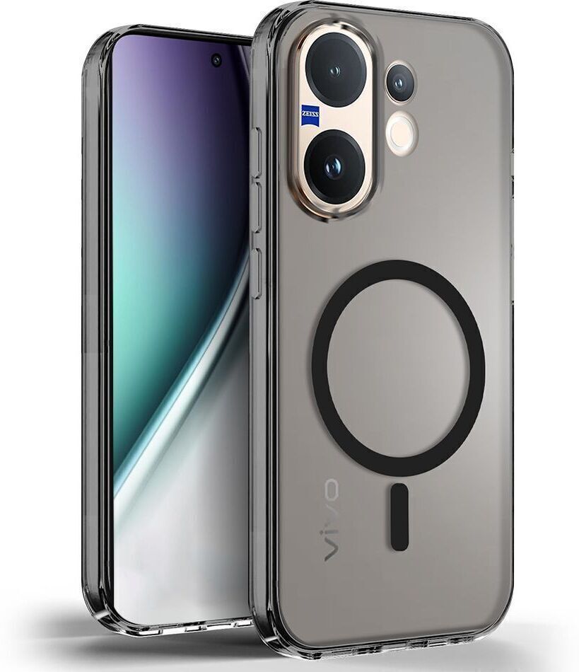 Xolia Back Cover for Vivo V60 5G (Black, Shock Proof, Polycarbonate, Pack of: 1)