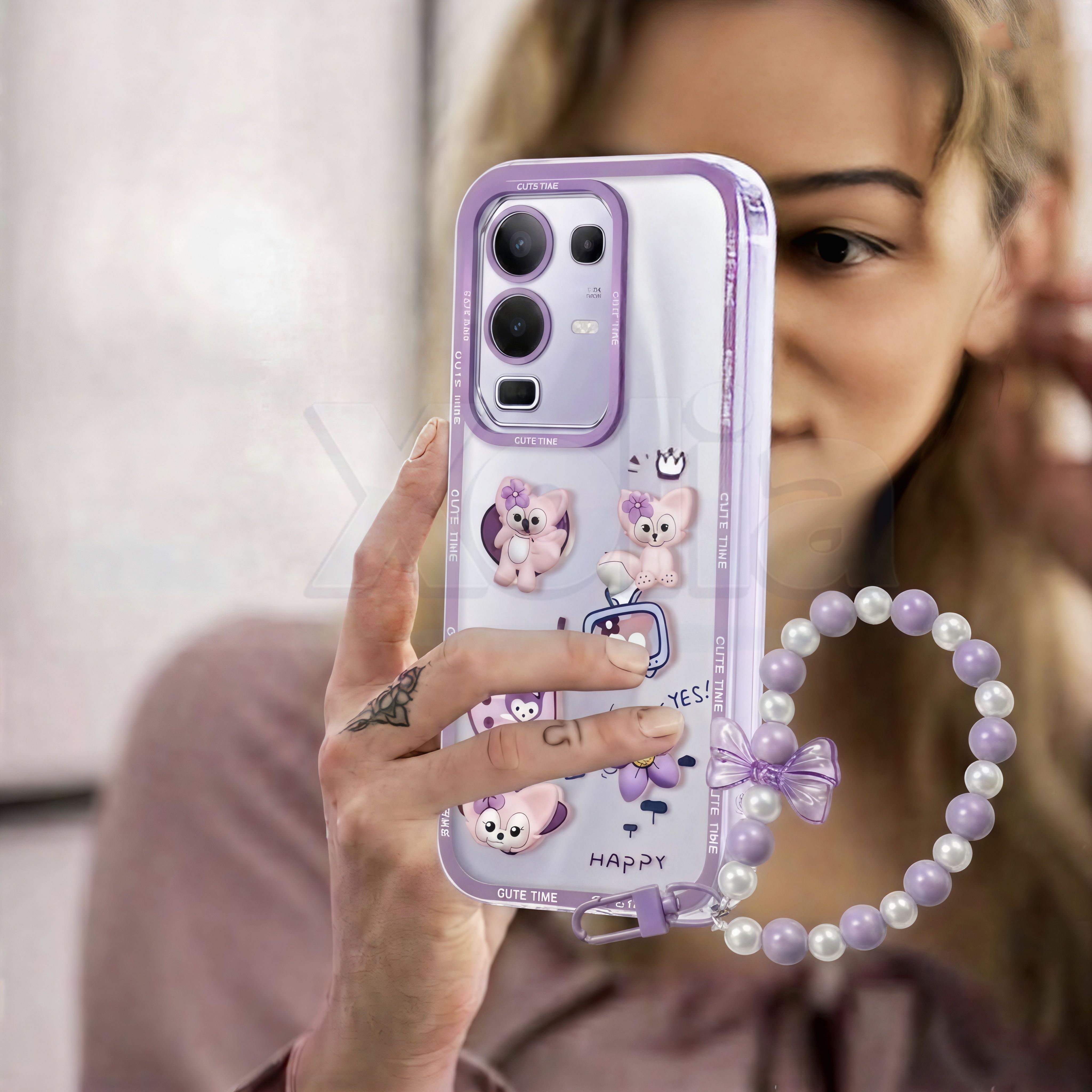 Xolia Back Cover for Infinix Note 50s 5G+ (Purple, Shock Proof, Polycarbonate, Pack of: 1) — image 4 of 4