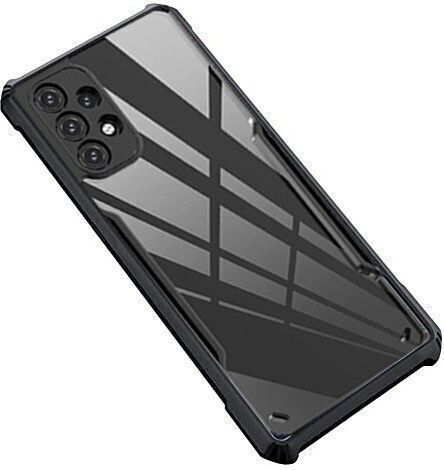 Micvir Back Cover for Samsung Galaxy A53 (Transparent, Black, Shock Proof, Polycarbonate, Pack of: 1)