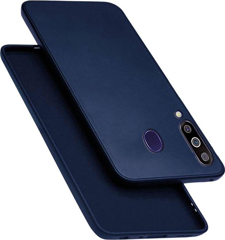 Xolia Back Cover for Samsung M30 (Blue, Dual Protection, Silicon, Pack of: 1)