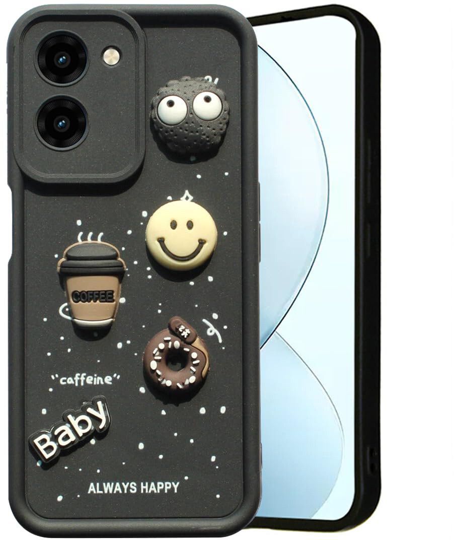 Micvir Back Cover for Vivo Y18e (Black, Silicon, Pack of: 1)