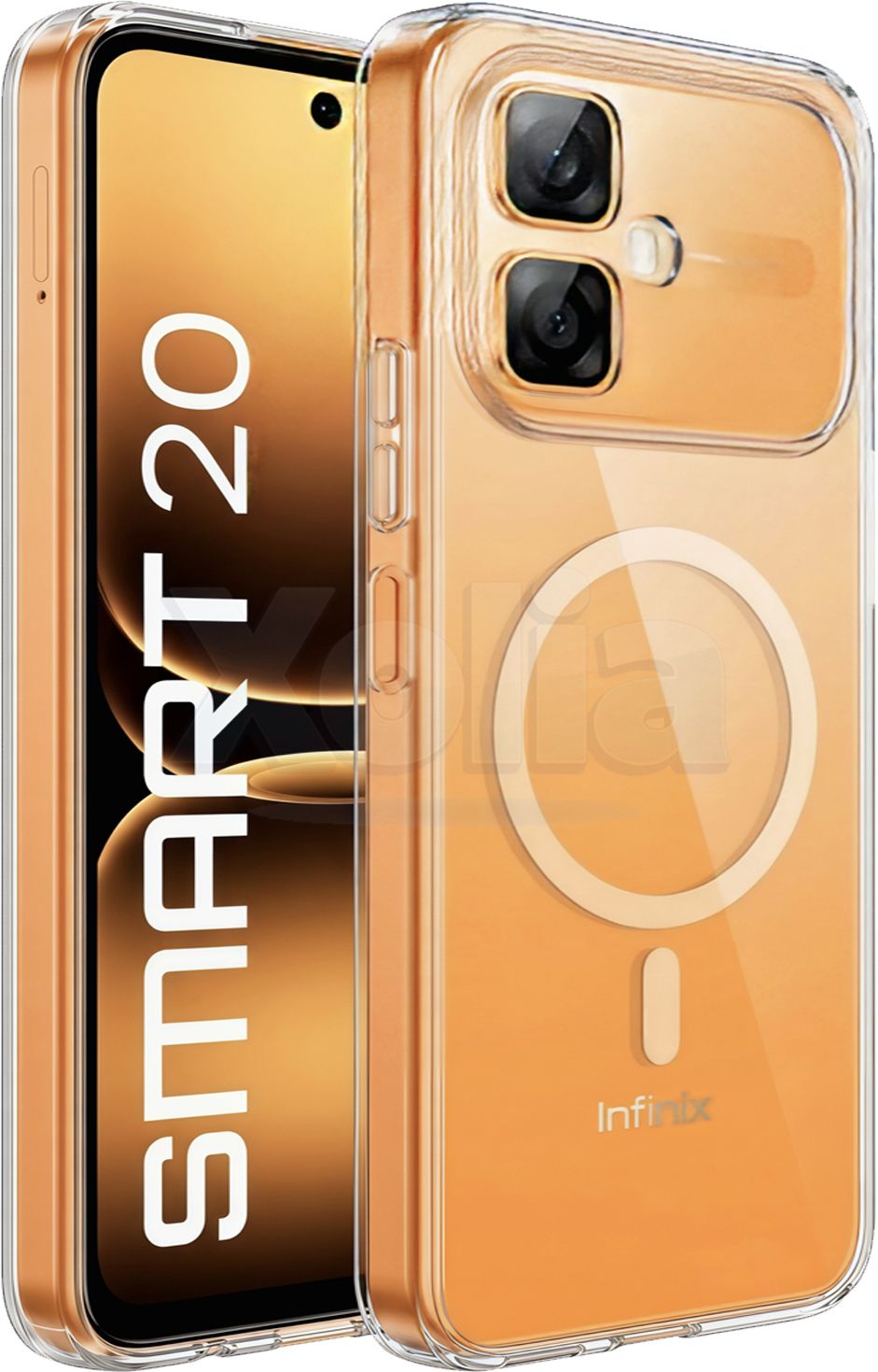 Xolia Anti Yellow Back Cover for Infinix Smart 20 5G (Transparent, Anti-Yellow, Polycarbonate, Pack of: 1)