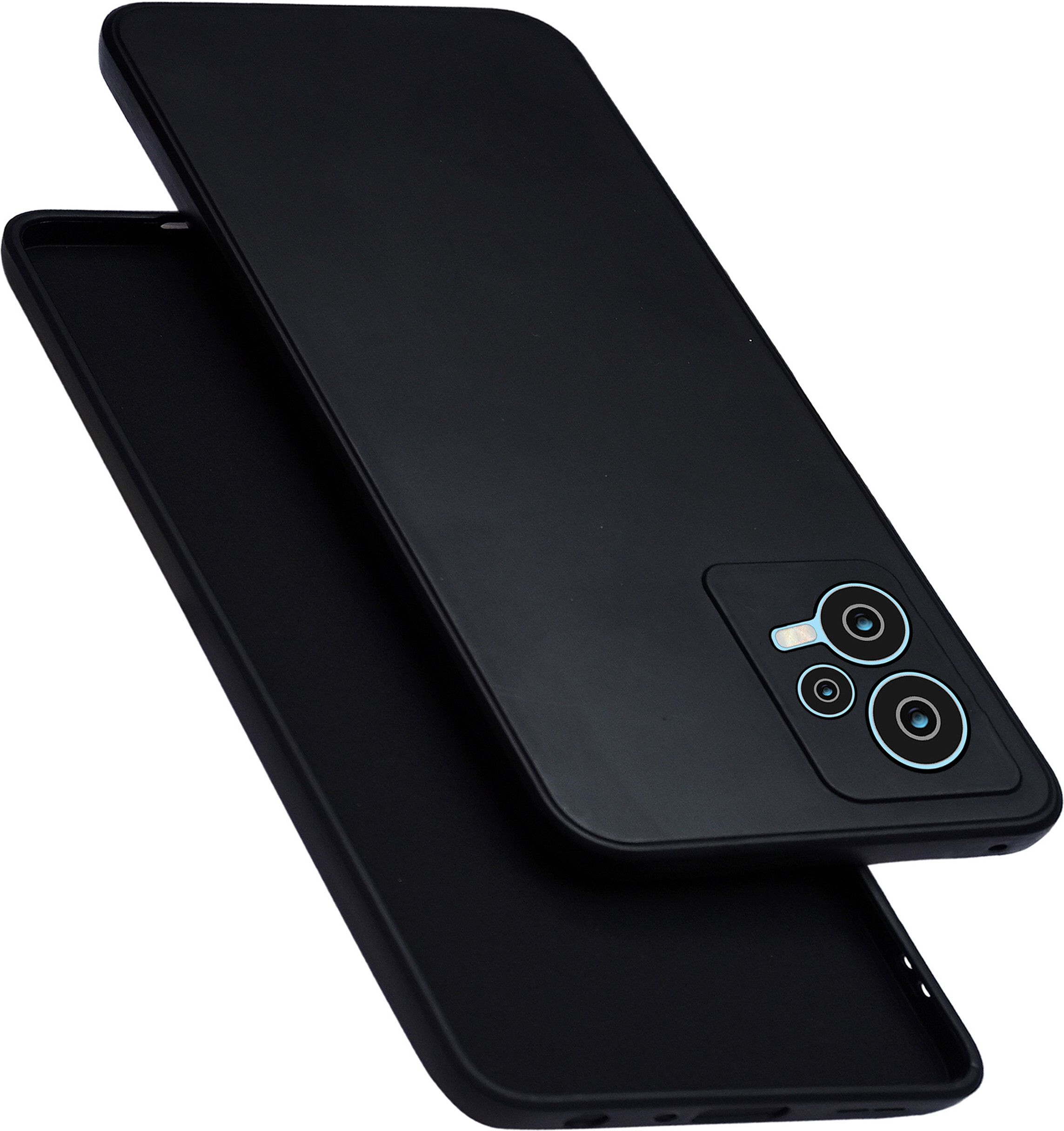 Micvir Back Cover for Redmi Note 12 5G (Black, Dual Protection, Silicon, Pack of: 1)