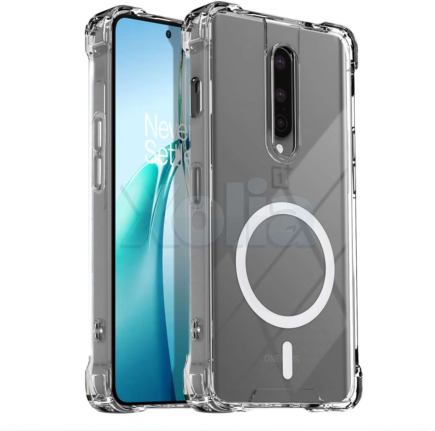 Xolia Back Cover for OnePlus 8 (Transparent, Shock Proof, Polycarbonate, Silicon, Pack of: 1)