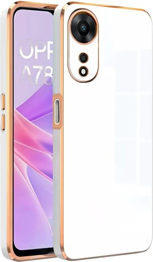 Micvir Back Cover for OPPO A78 5G, Oppo A78 5G (White, Silicon, Pack of: 1)