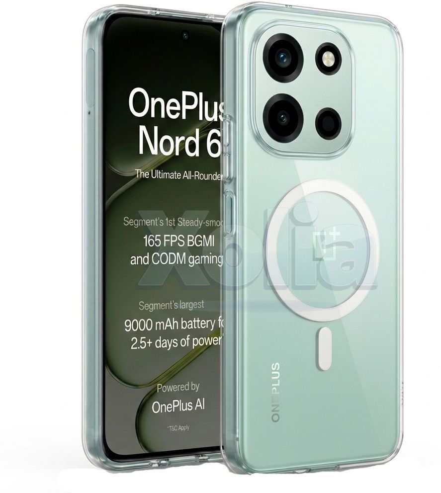 Xolia Anti Yellow Back Cover for OnePlus Nord 6 5G (Transparent, Anti-Yellow, Polycarbonate, Pack of: 1)