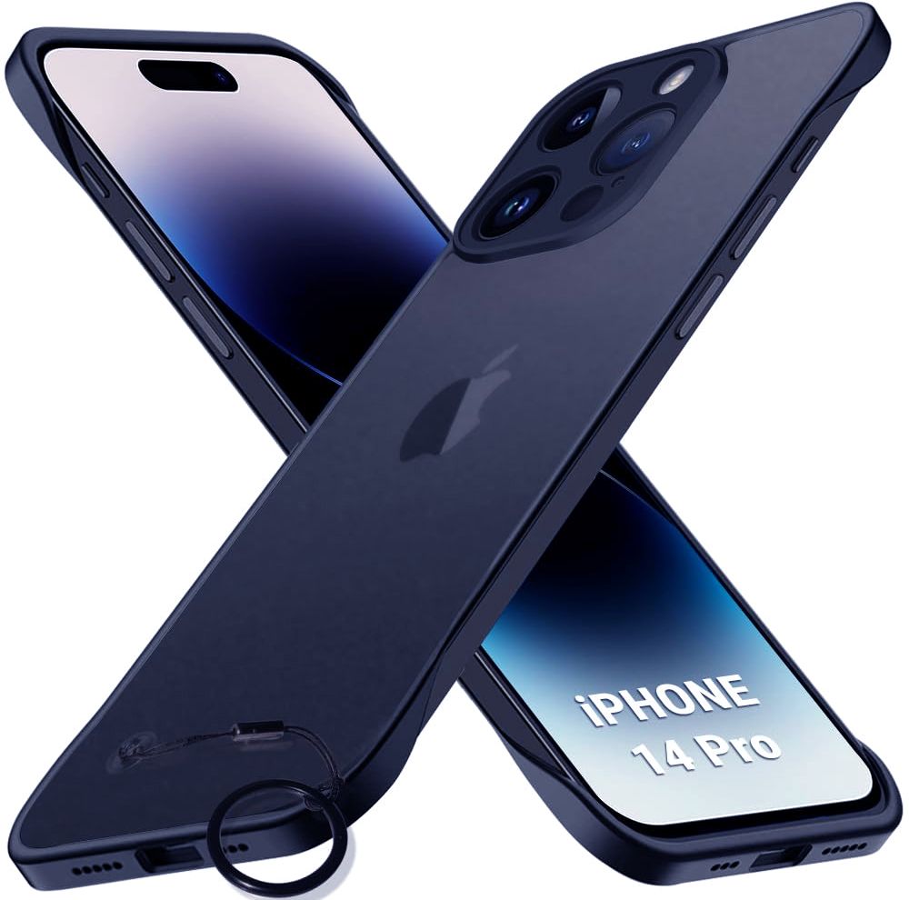 Xolia Back Cover for Apple iPhone 14 Pro (Blue, Plastic, Pack of: 1)