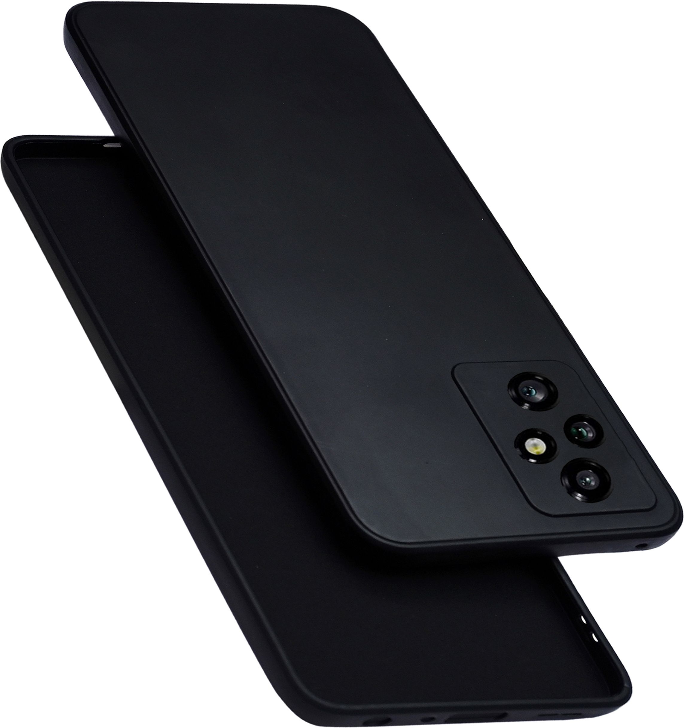 Micvir Back Cover for Honor 200 5G (Black, Dual Protection, Silicon, Pack of: 1)