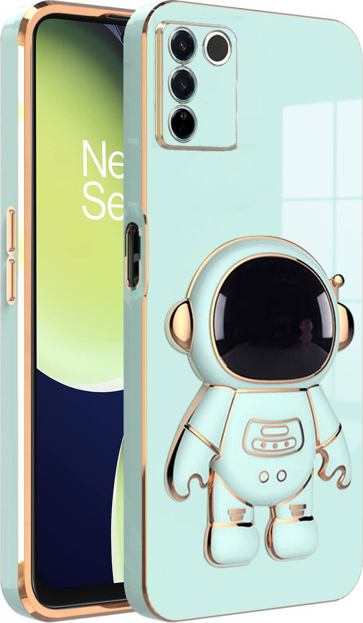 Micvir Back Cover for vivo V27 5G, Vivo V27 Pro 5G (Green, Silicon, Pack of: 1)