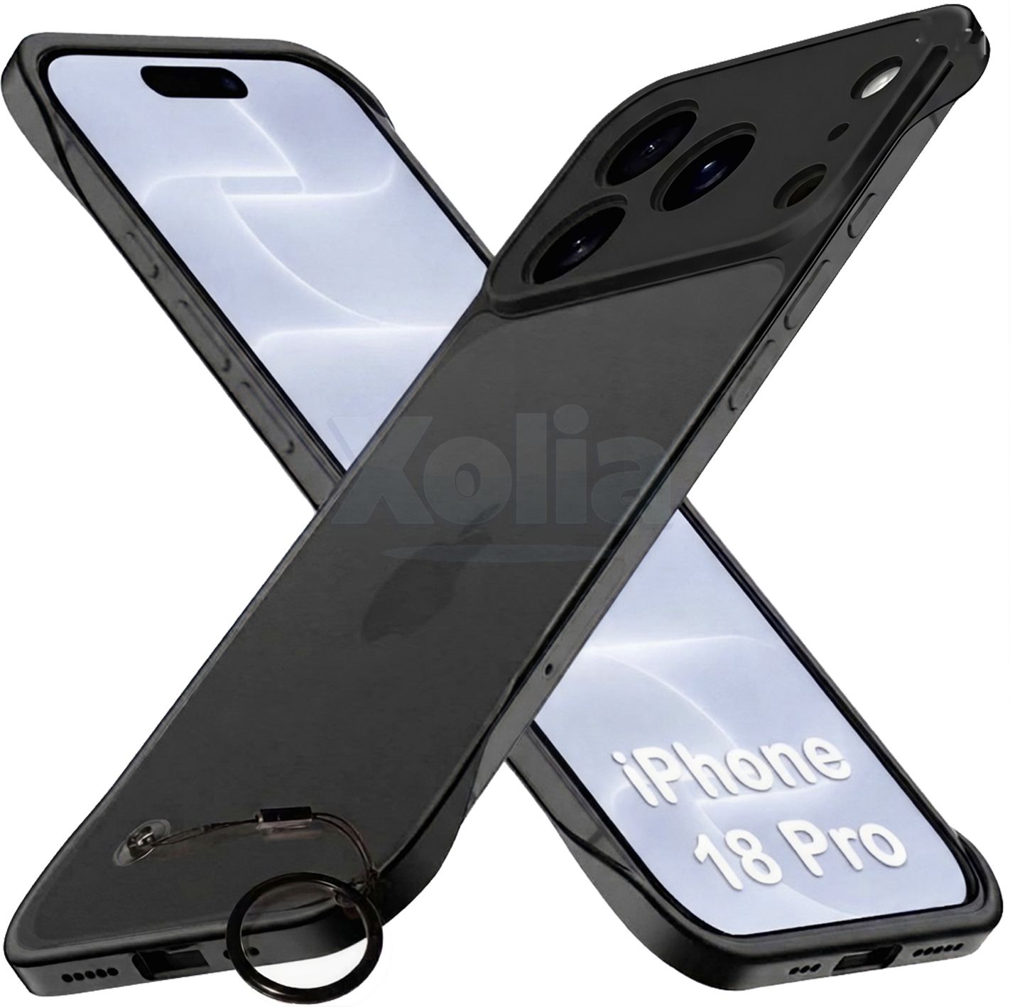 Xolia Back Cover for Apple iPhone 18 Pro (Black, Plastic, Pack of: 1)