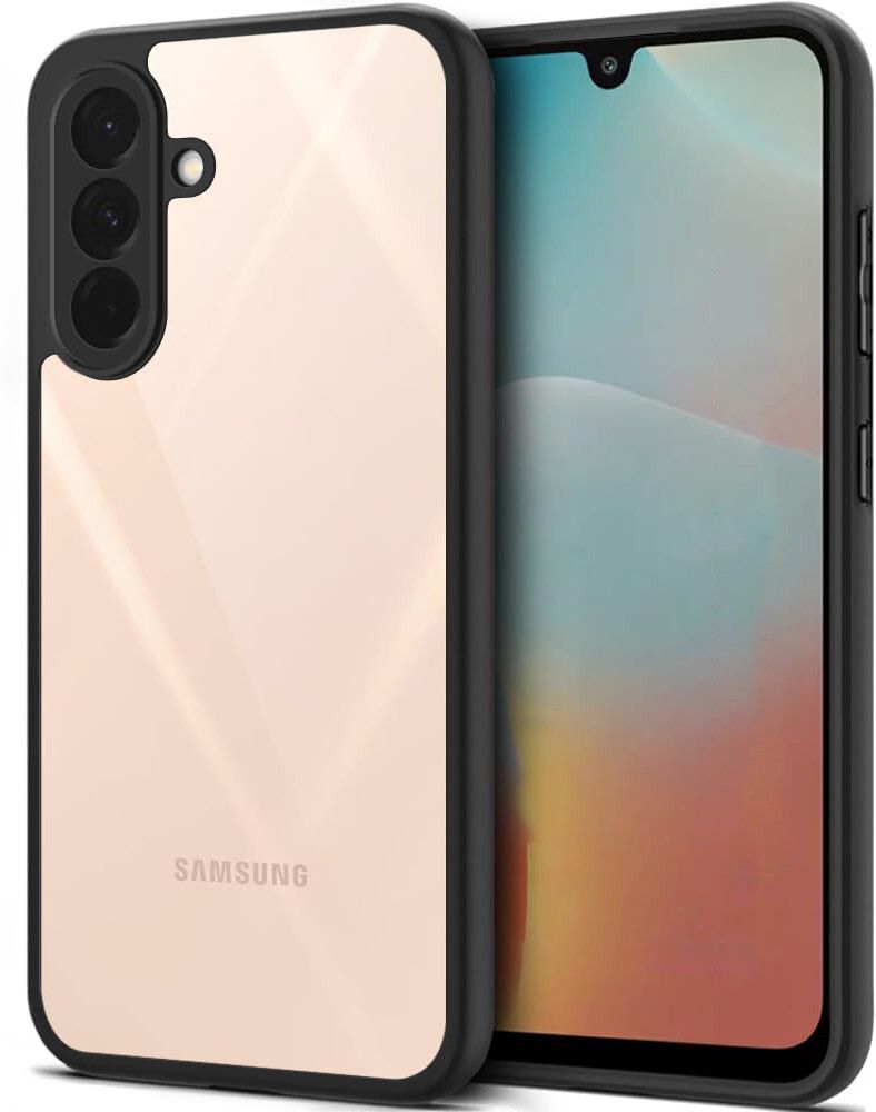 Micvir Back Cover for Samsung Galaxy M56 5G, Samsung Galaxy F56 5G (Transparent, Black, Shock Proof, Pack of: 1)
