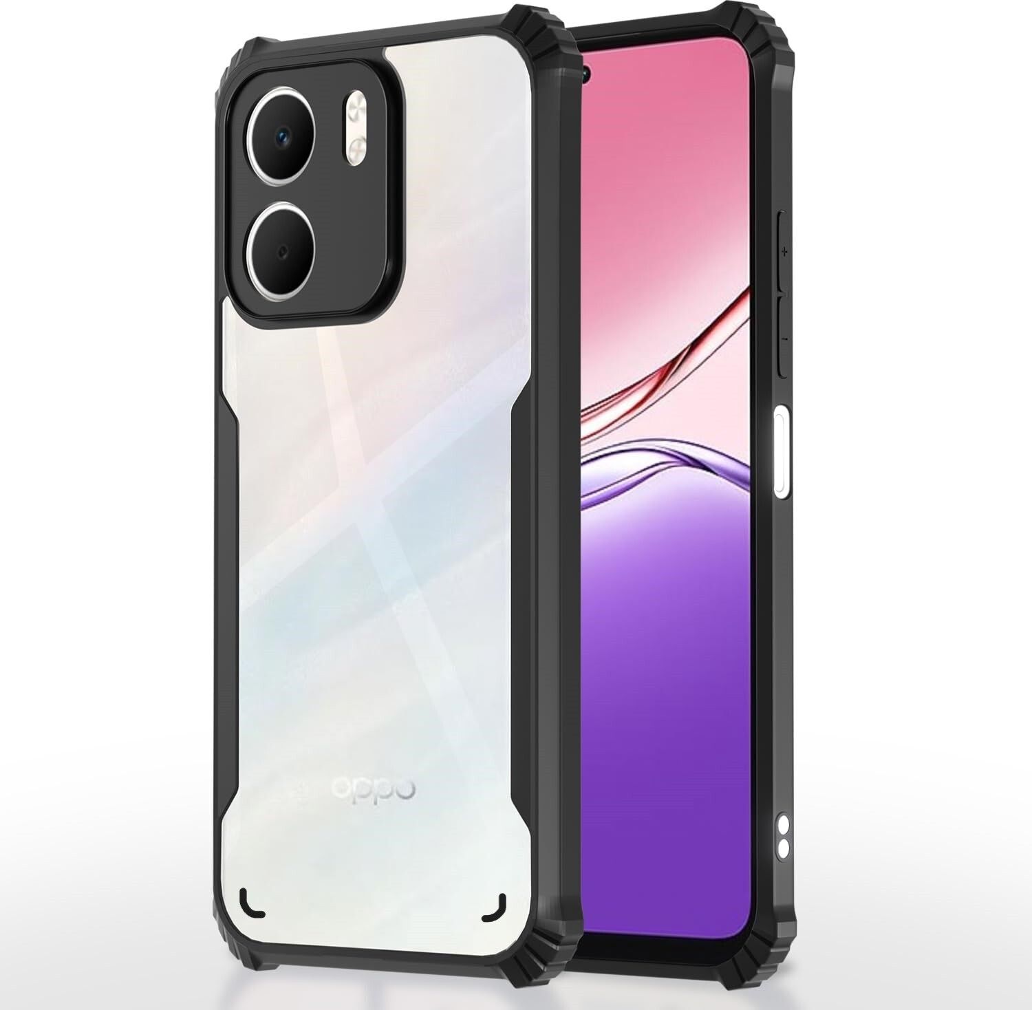 Black Border - Transparent Back iPaky Mobile Back Cover Case