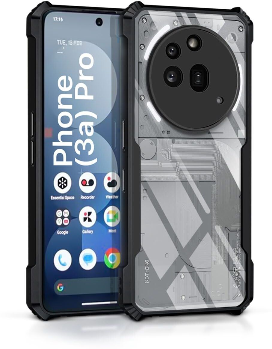 Black Border - Transparent Back iPaky Mobile Back Cover Case