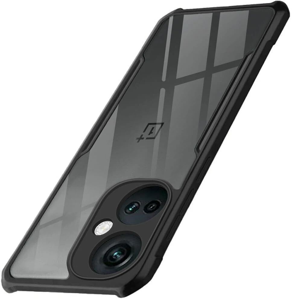 Micvir Back Cover for OnePlus Nord CE 3 5G (Transparent, Black, Shock Proof, Polycarbonate, Pack of: 1)