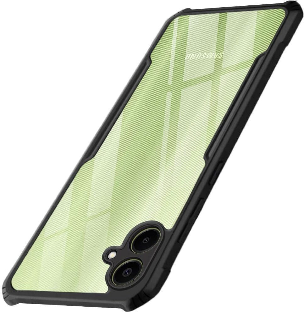Micvir Back Cover for SAMSUNG Galaxy F05 (Transparent, Black, Shock Proof, Polycarbonate, Pack of: 1)