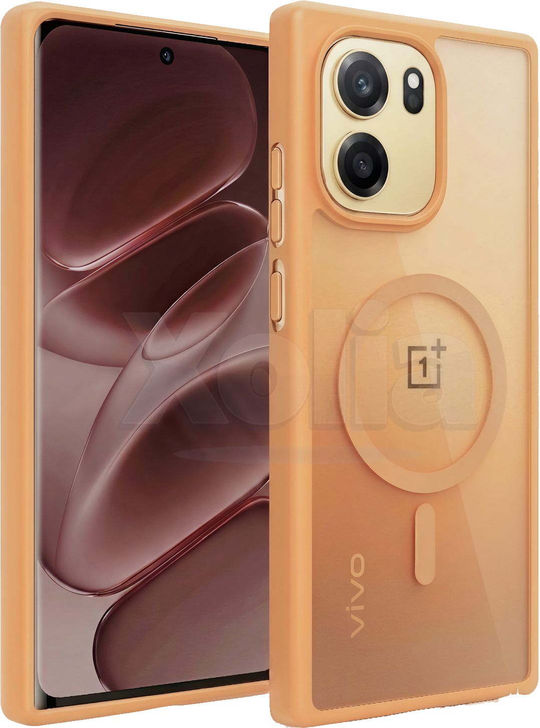 Xolia Back Cover for OnePlus Nord 6 5G (Orange, Shock Proof, Polycarbonate, Silicon, Pack of: 1)