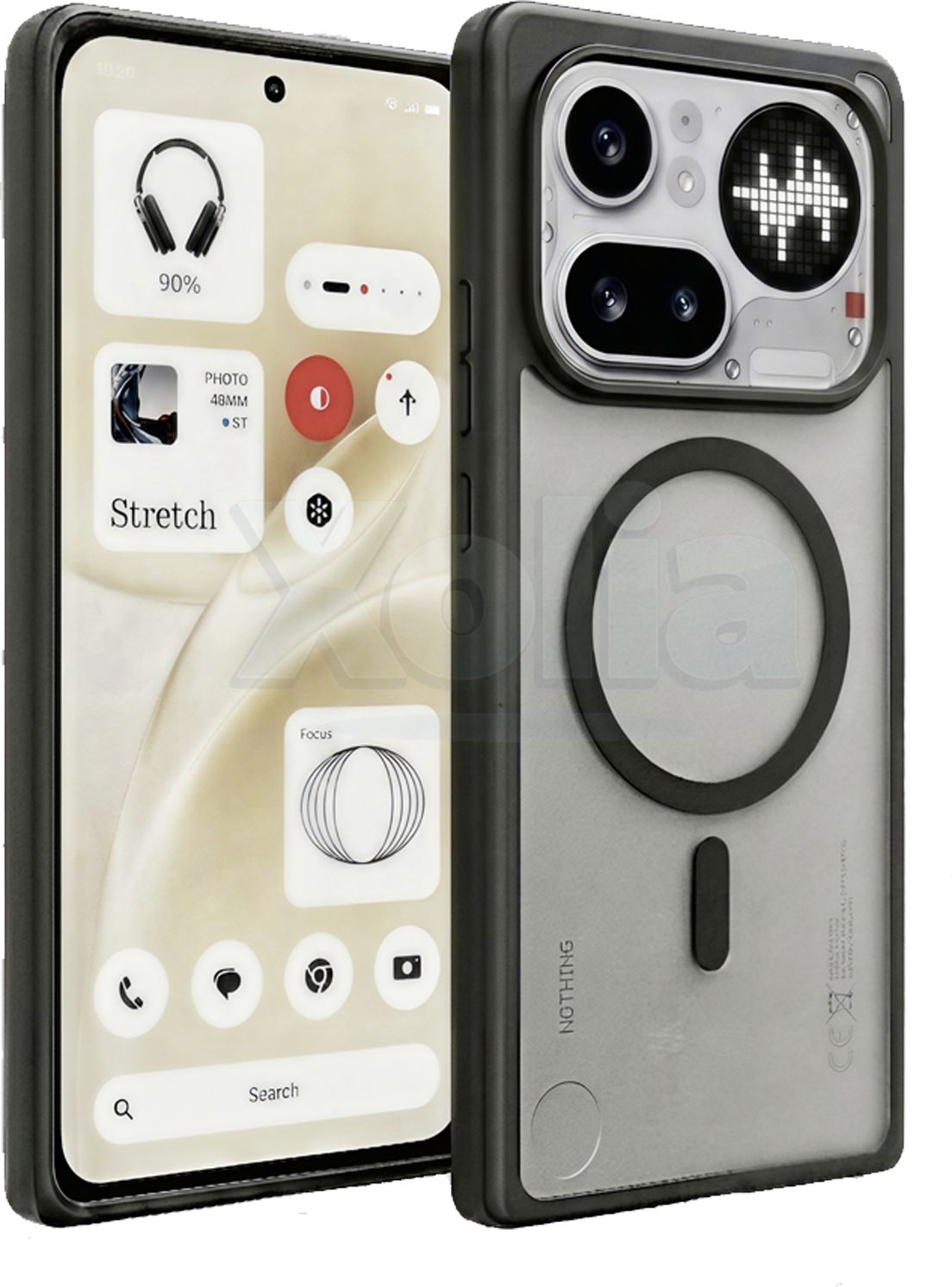 Xolia Back Cover for Nothing Phone 4a Pro 5G (Black, Shock Proof, Polycarbonate, Silicon, Pack of: 1)