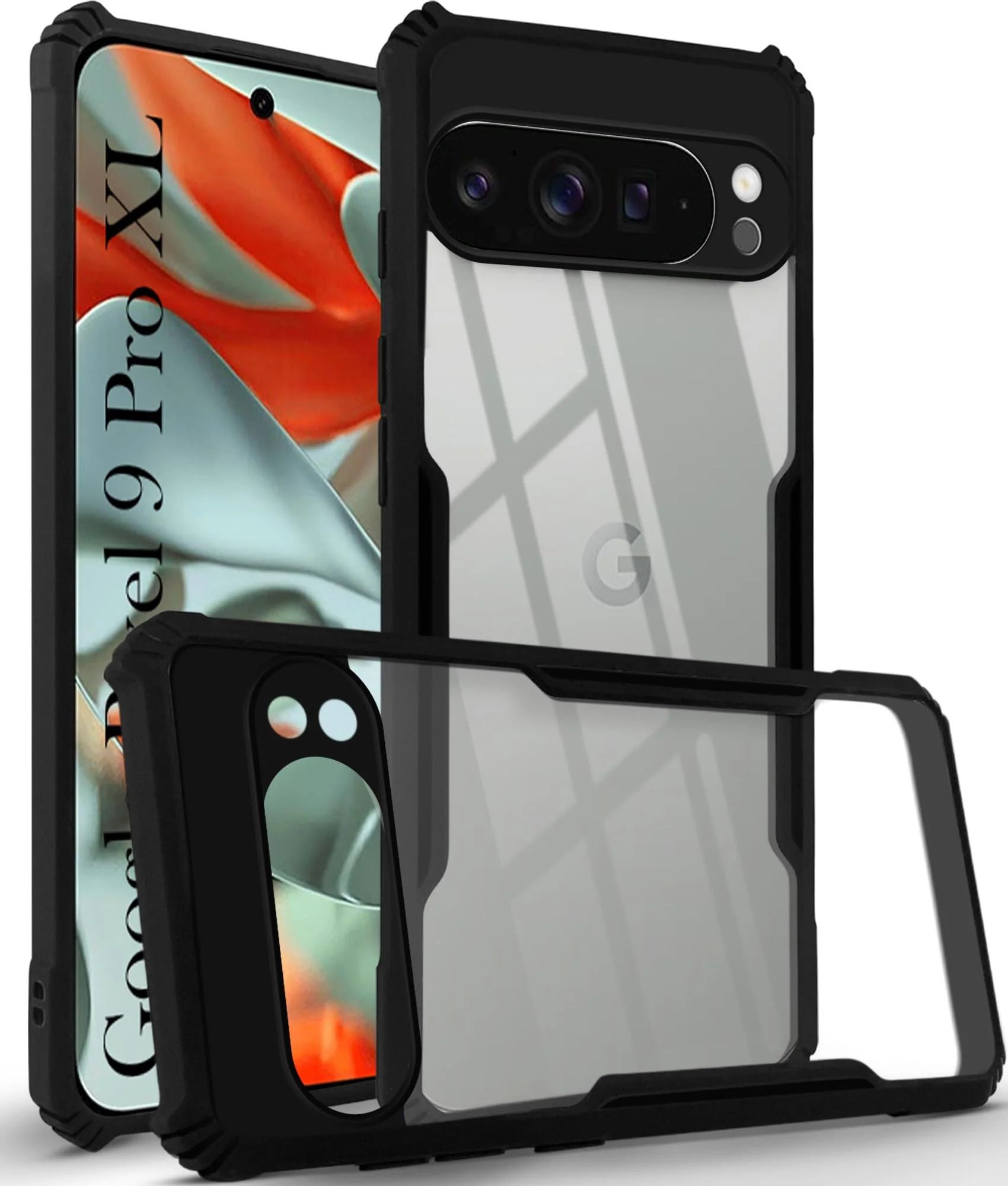 Black Border - Transparent Back iPaky Mobile Back Cover Case
