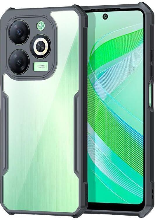 Micvir Back Cover for Infinix Hot 40i (Black, Shock Proof, Polycarbonate, Pack of: 1)