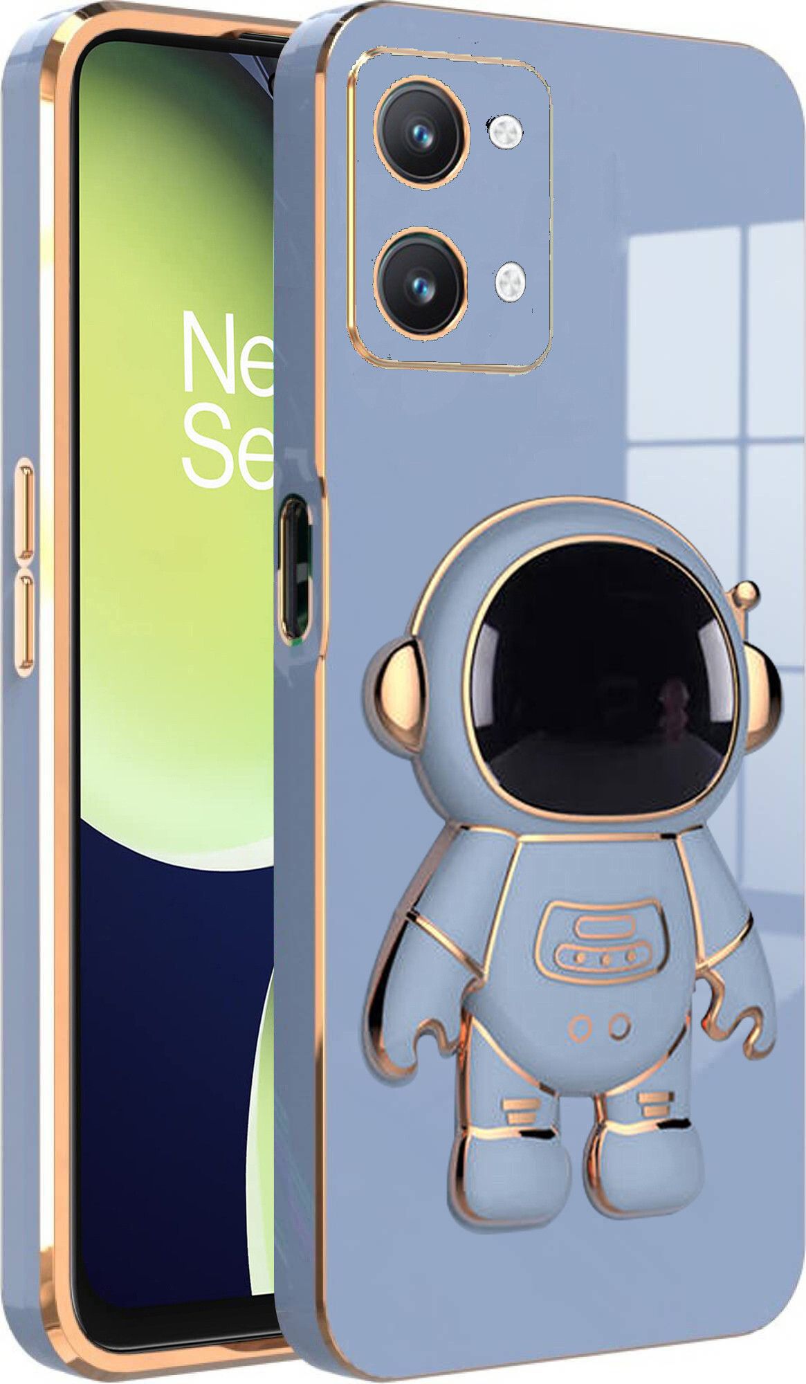 Micvir Back Cover for OnePlus Nord 3 (Blue, Silicon, Pack of: 1)