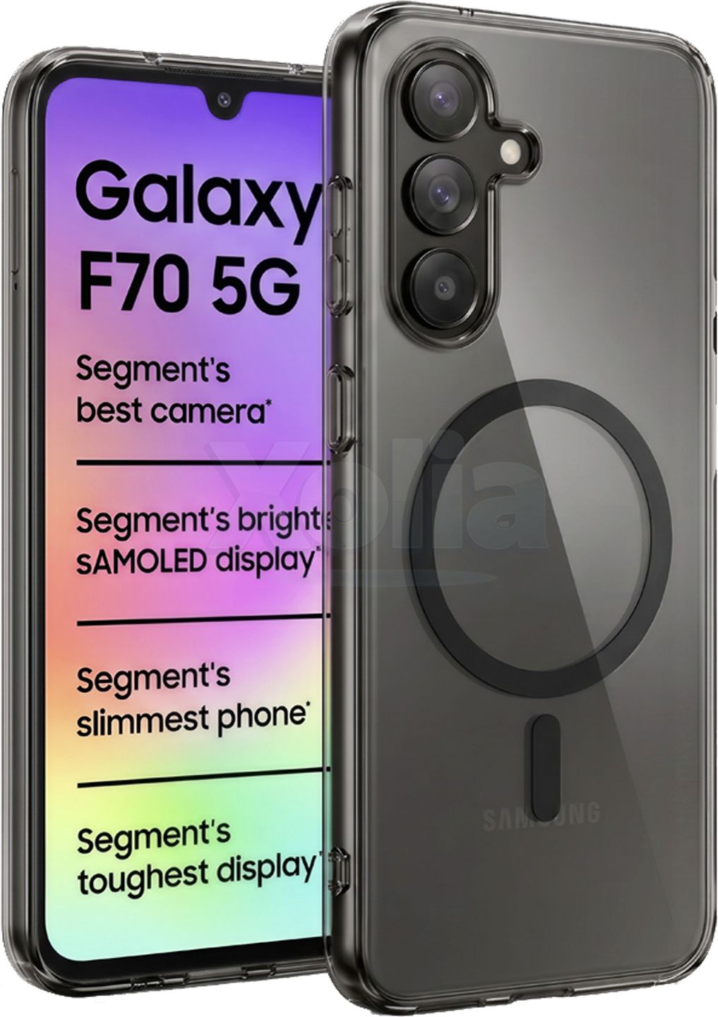 Xolia Back Cover for Samsung Galaxy F70 5G (Black, Shock Proof, Polycarbonate, Pack of: 1)