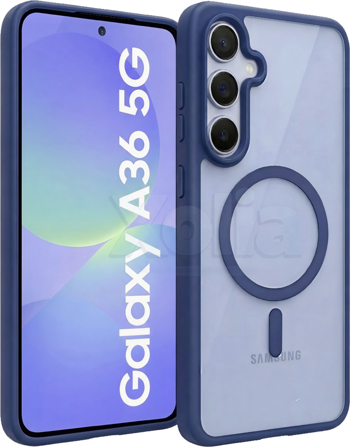 Xolia Back Cover for Samsung Galaxy A36 5G (Blue, Shock Proof, Polycarbonate, Silicon, Pack of: 1)