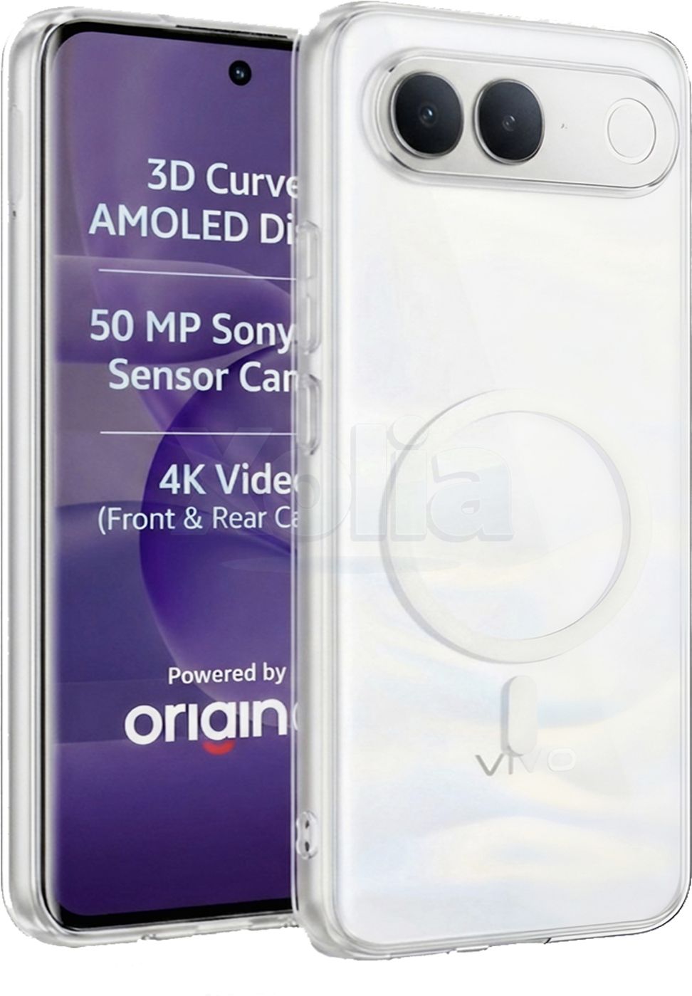 Xolia Back Cover for vivo S2 (Transparent, Shock Proof, Polycarbonate, Pack of: 1)