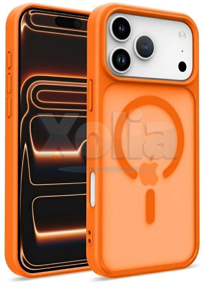 Xolia Back Cover for Apple iPhone 17 Pro (Orange, Shock Proof, Polycarbonate, Silicon, Pack of: 1)