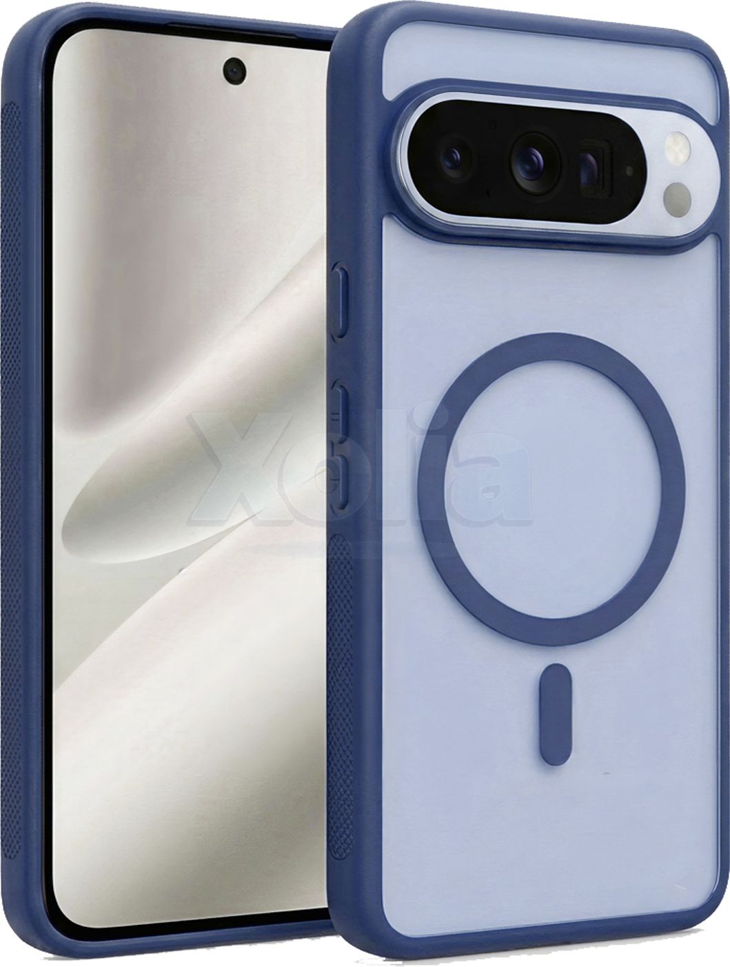 Xolia Back Cover for Google Pixel 10 Pro (Blue, Shock Proof, Polycarbonate, Silicon, Pack of: 1)