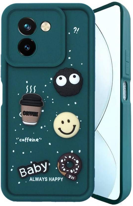 Micvir Back Cover for Vivo Y200 Pro 5G (Green, Silicon, Pack of: 1)
