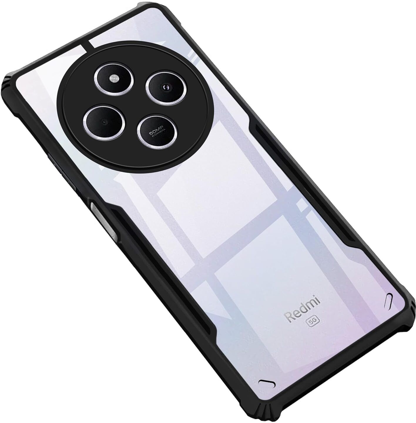 Black Border - Transparent Back iPaky Mobile Back Cover Case