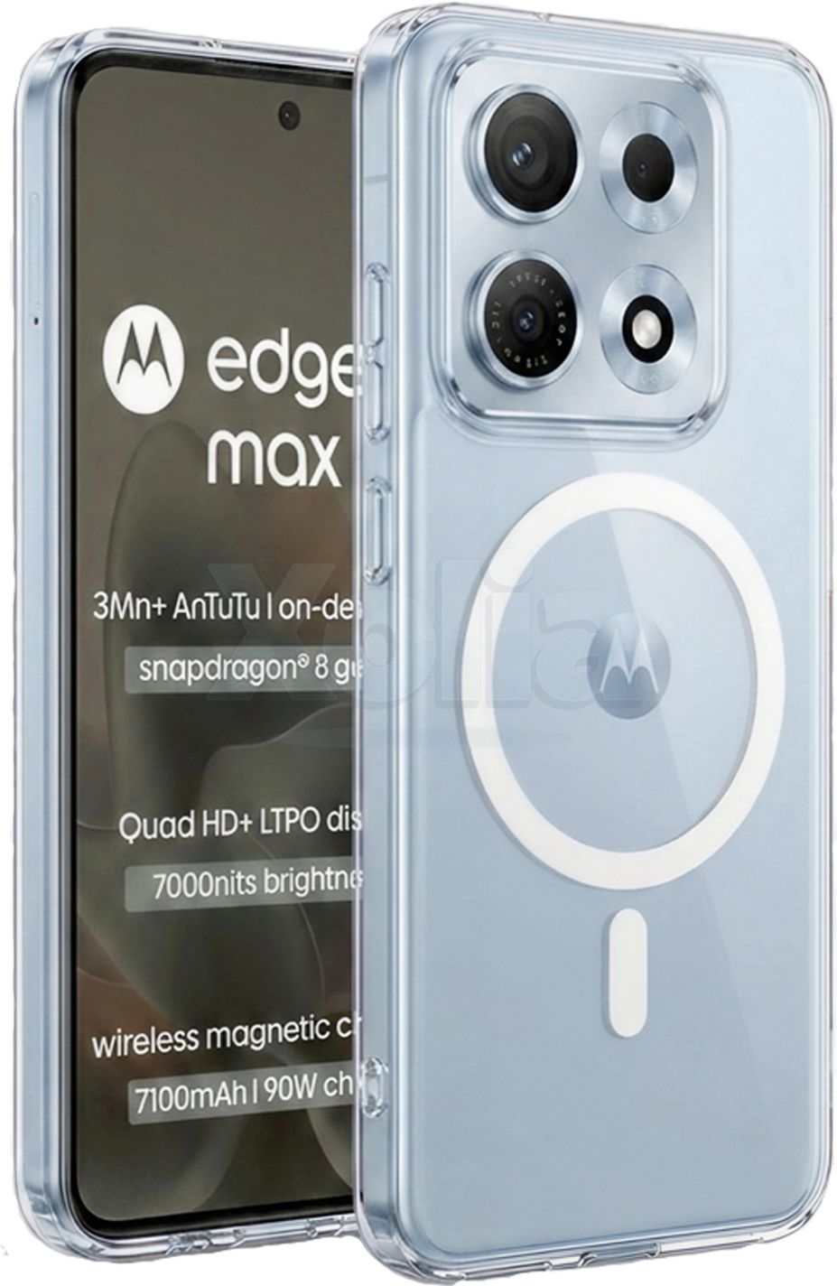 Xolia Anti Yellow Back Cover for MOTOROLA Edge 70 Max (Transparent, Anti-Yellow, Polycarbonate, Pack of: 1)