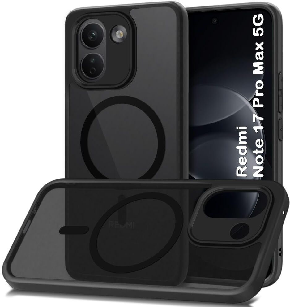 Xolia Back Cover for Redmi Note 17 Pro Max 5G (Black, Shock Proof, Polycarbonate, Silicon, Pack of: 1)