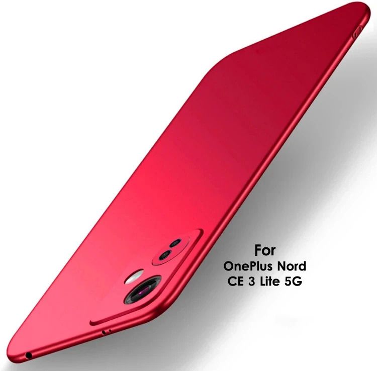 Micvir Back Cover for OnePlus Nord CE 3 Lite 5G (Red, Hard Case, Polycarbonate, Pack of: 1) — image 1 of 5