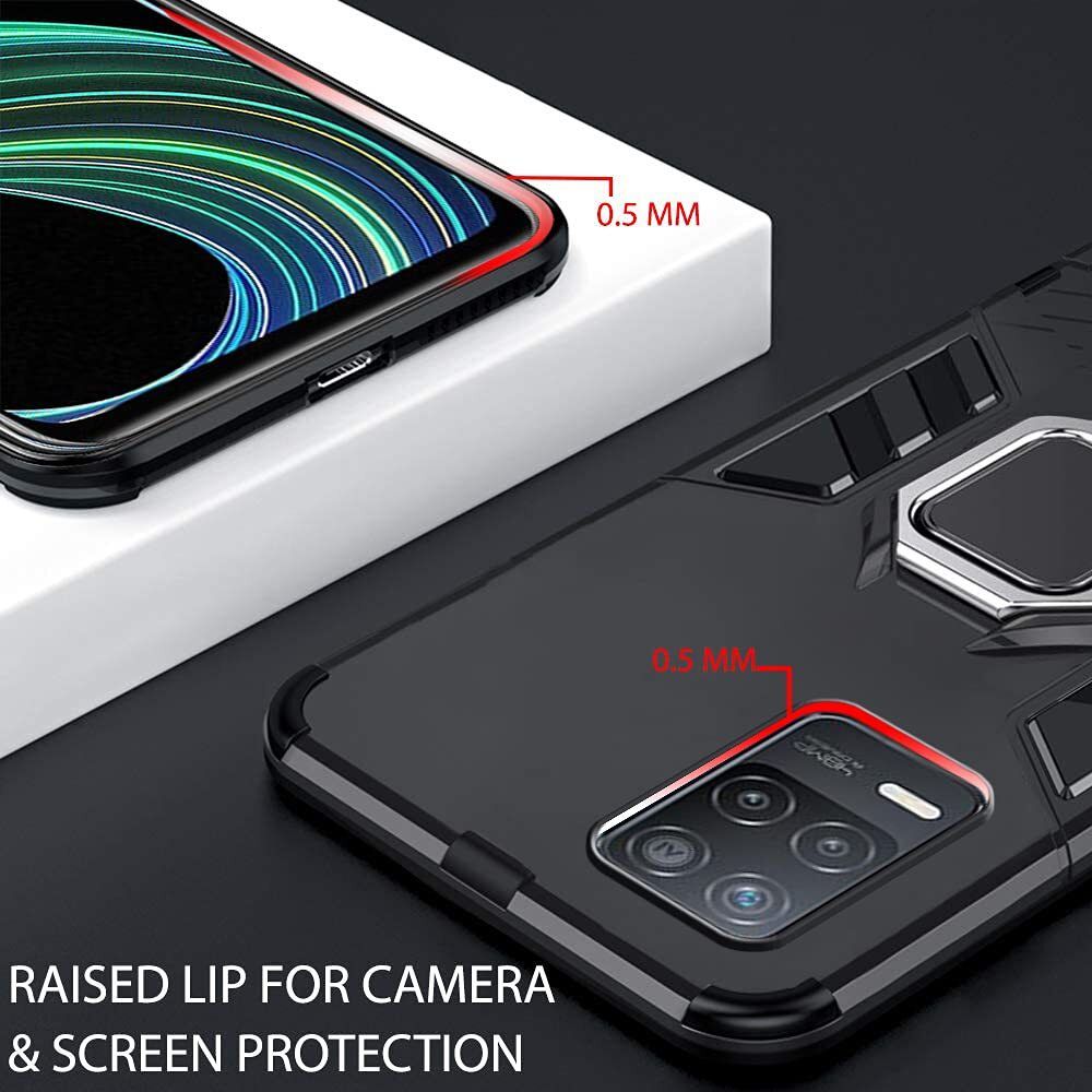 Xolia Back Cover for Realme 8 5G, Realme 8s 5G, Realme Narzo 30 5G (Black, Shock Proof, Plastic, Silicon, Pack of: 1) — image 2 of 5