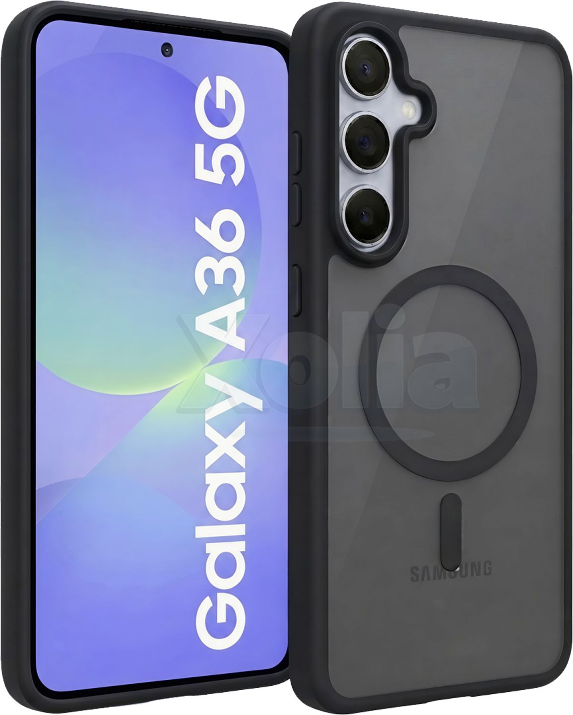 Xolia Back Cover for Samsung Galaxy A36 5G (Black, Shock Proof, Polycarbonate, Silicon, Pack of: 1)