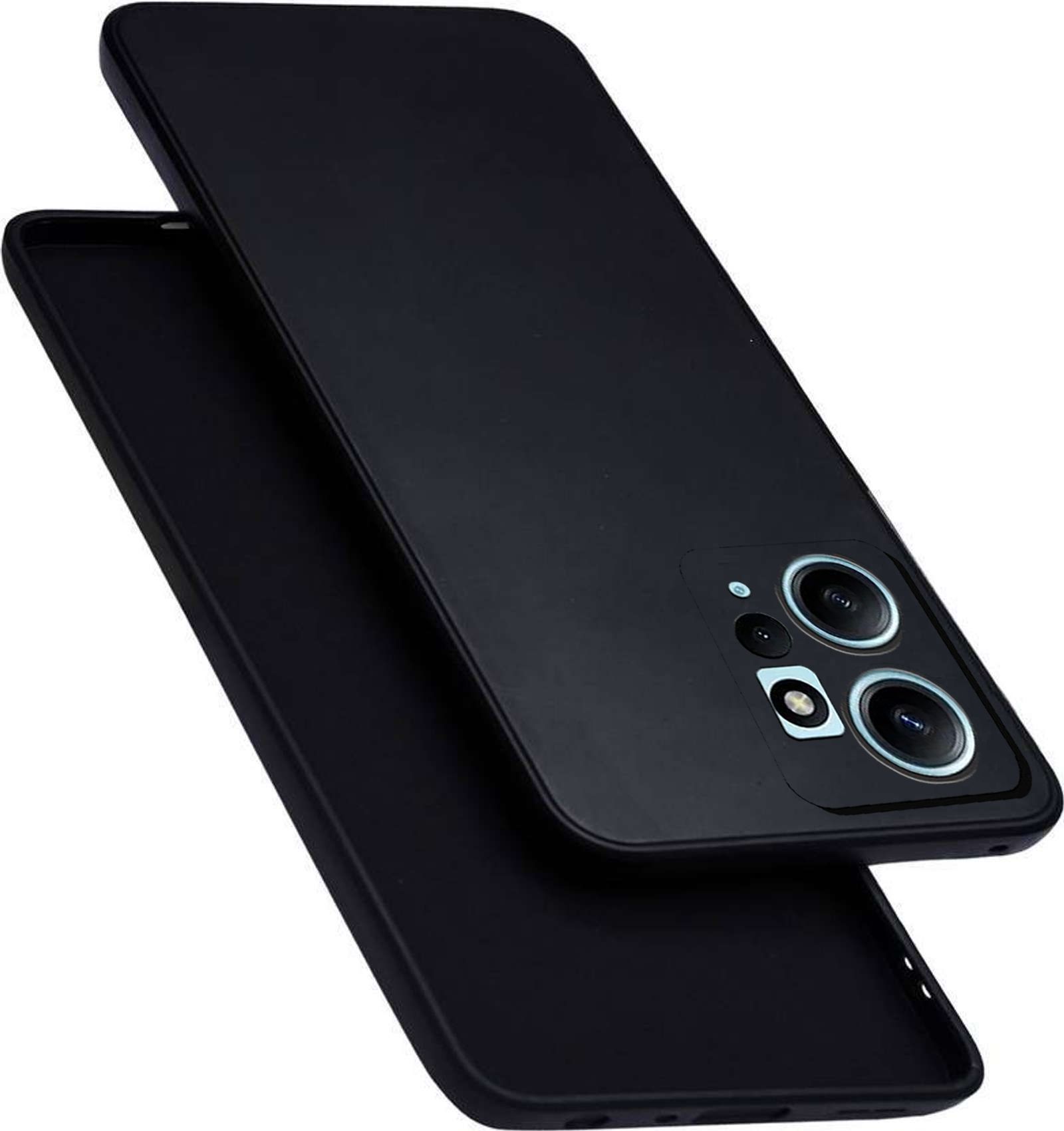 Xolia Back Cover for Redmi Note 12 4G (Black, Dual Protection, Silicon, Pack of: 1)