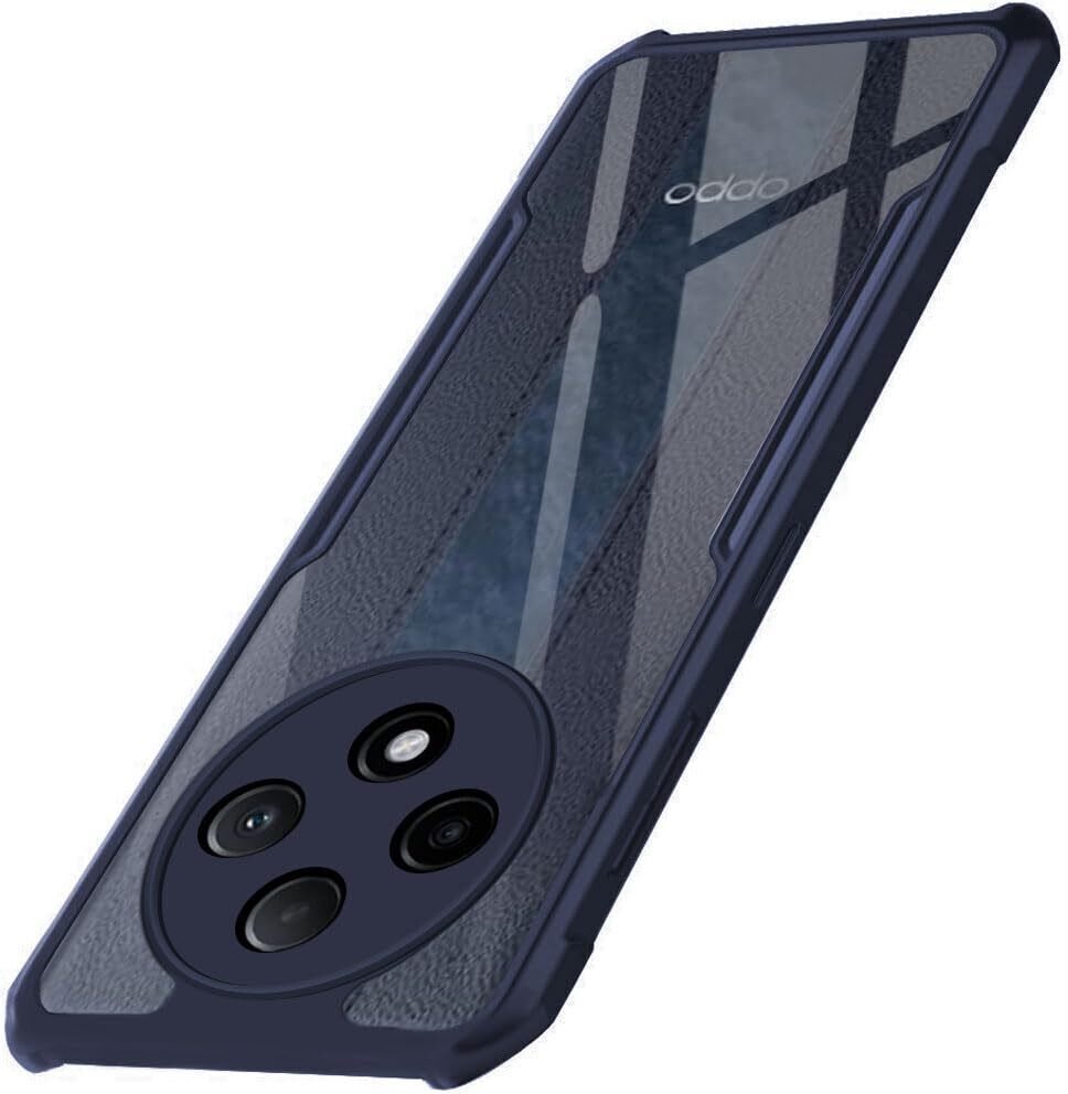 Micvir Back Cover for OPPO F27 Pro Plus 5G (Transparent, Blue, Shock Proof, Polycarbonate, Pack of: 1)