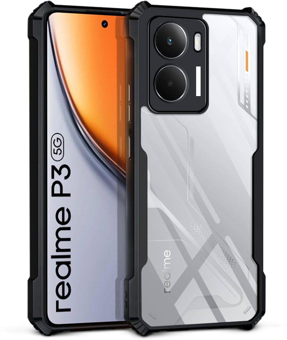 Black Border - Transparent Back iPaky Mobile Back Cover Case