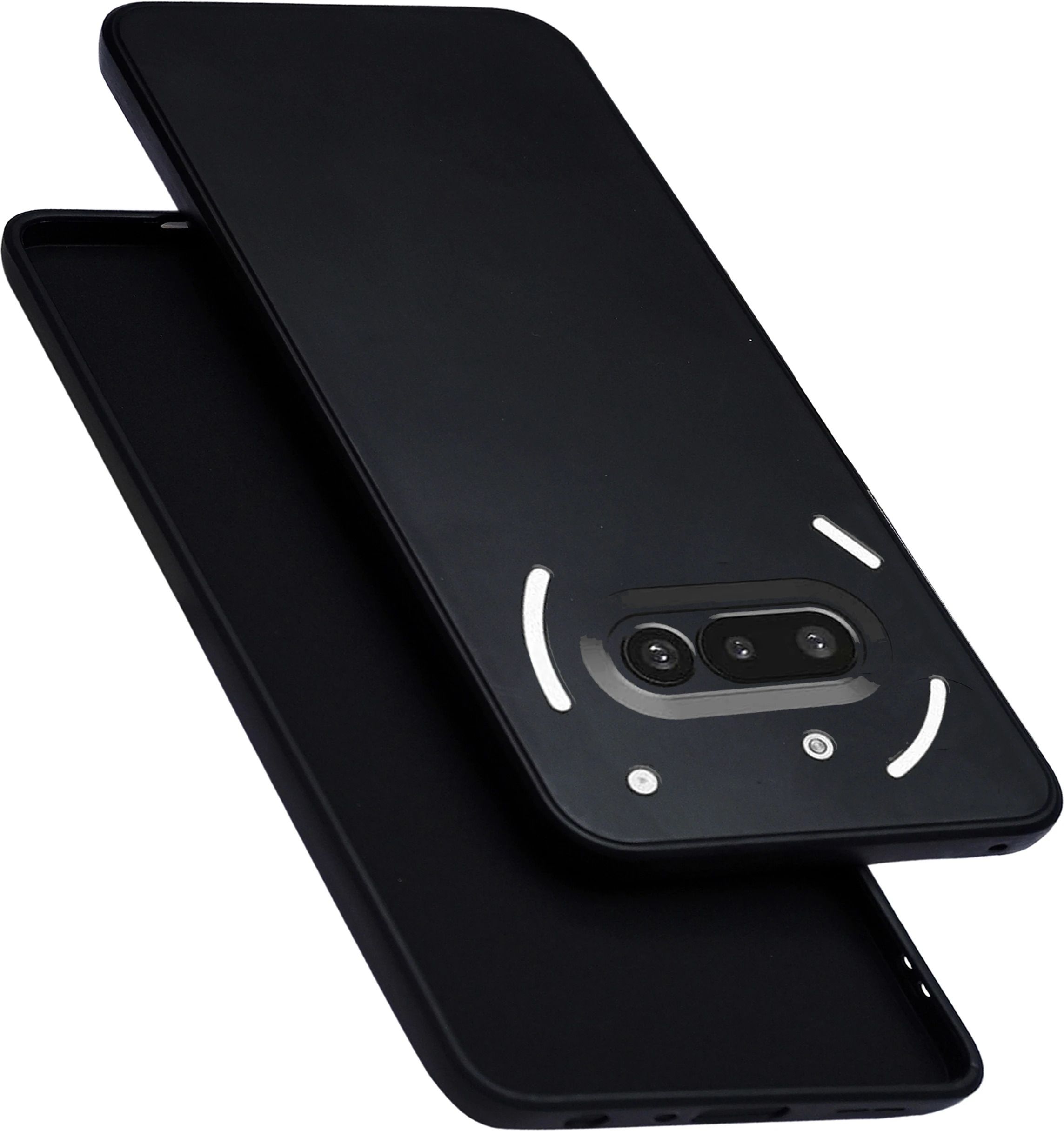 Micvir Back Cover for Nothing Phone (3a) (Black, Dual Protection, Silicon, Pack of: 1) — image 1 of 5
