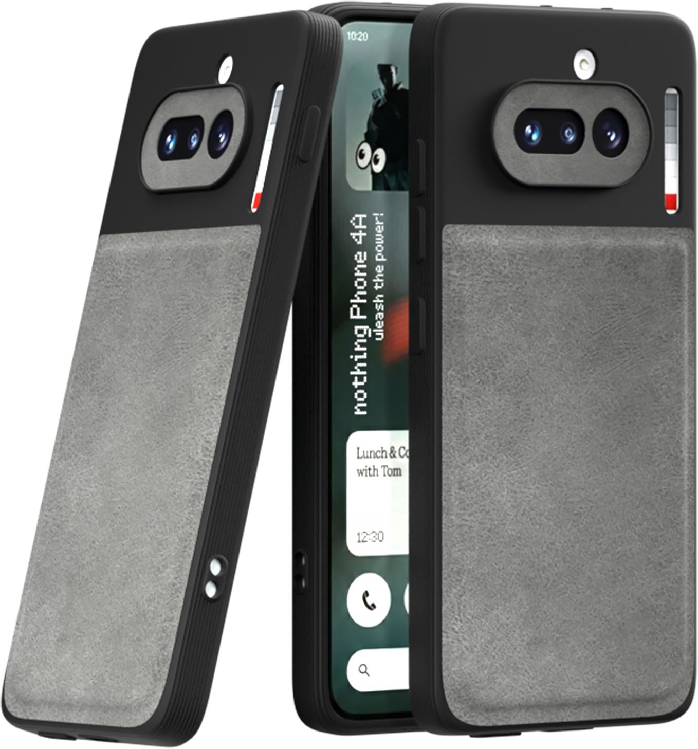 Xolia Back Cover for Nothing Phone 4a 5G (Grey, Camera Bump Protector, Artificial Leather, Pack of: 1) — image 1 of 5