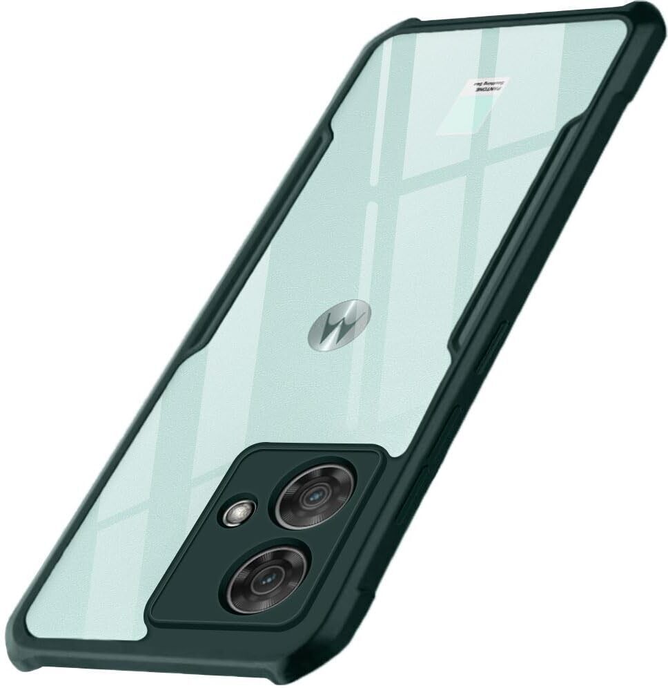 Micvir Back Cover for MOTOROLA Edge 40 Neo (Transparent, Green, Shock Proof, Polycarbonate, Pack of: 1)
