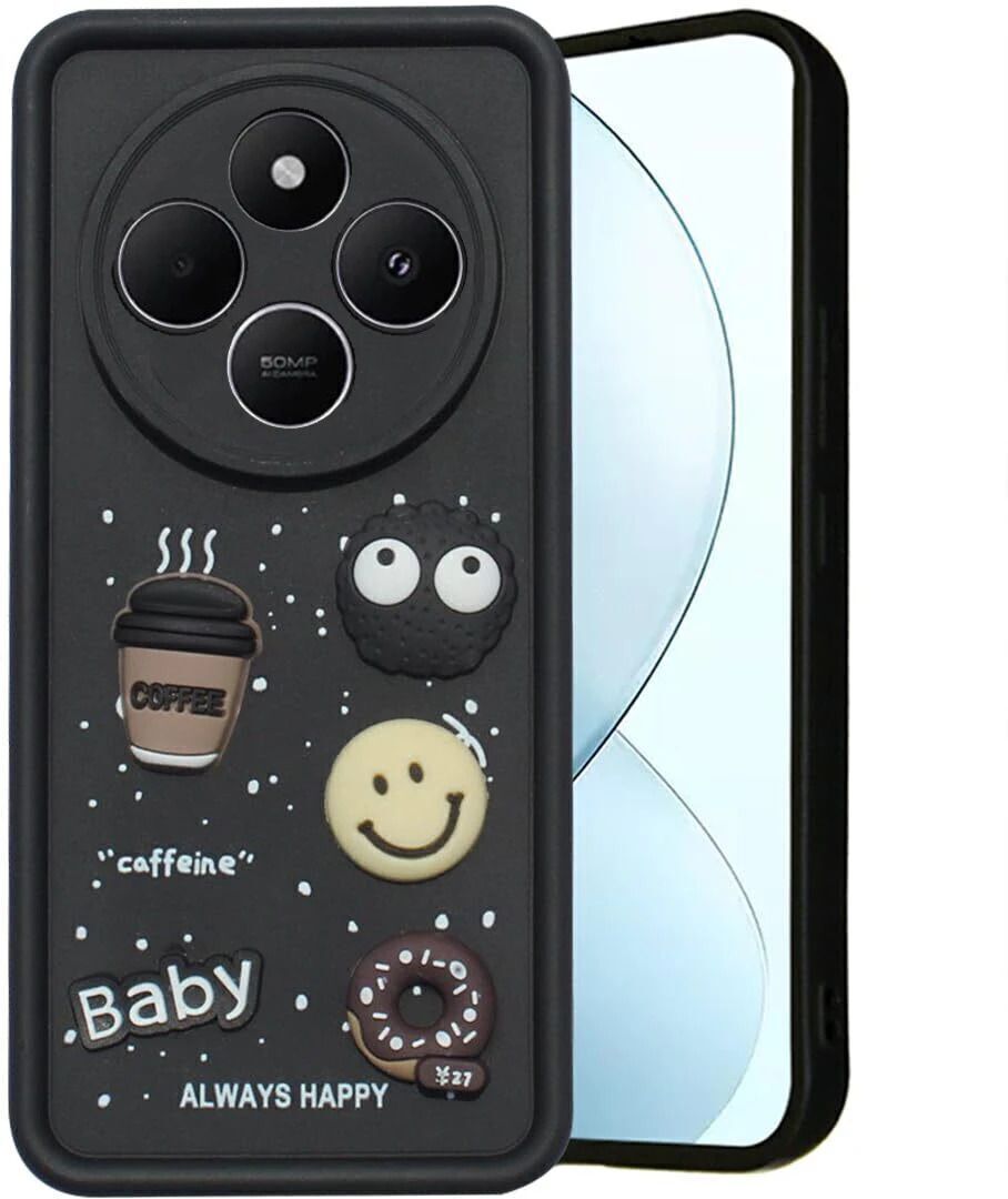 Xolia Back Cover for POCO M7 5G (Black, Shock Proof, Polycarbonate, Pack of: 1)
