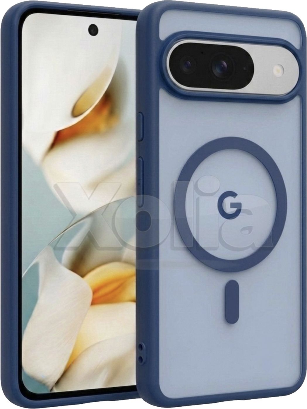 Xolia Back Cover for Google Pixel 9 (Blue, Shock Proof, Polycarbonate, Silicon, Pack of: 1)