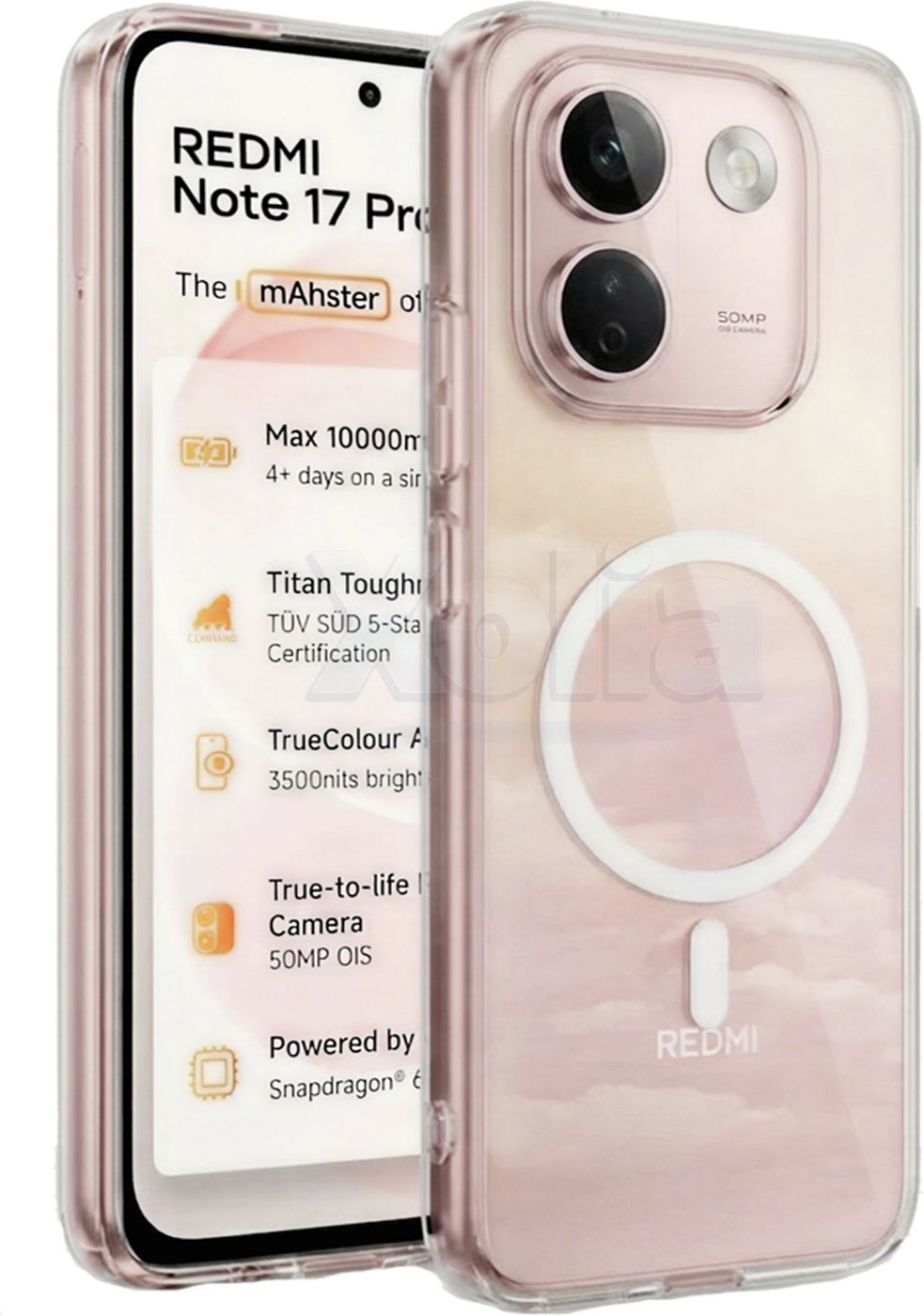 Xolia Back Cover for Redmi Note 17 Pro Max 5G (Transparent, Shock Proof, Polycarbonate, Pack of: 1) — image 1 of 5