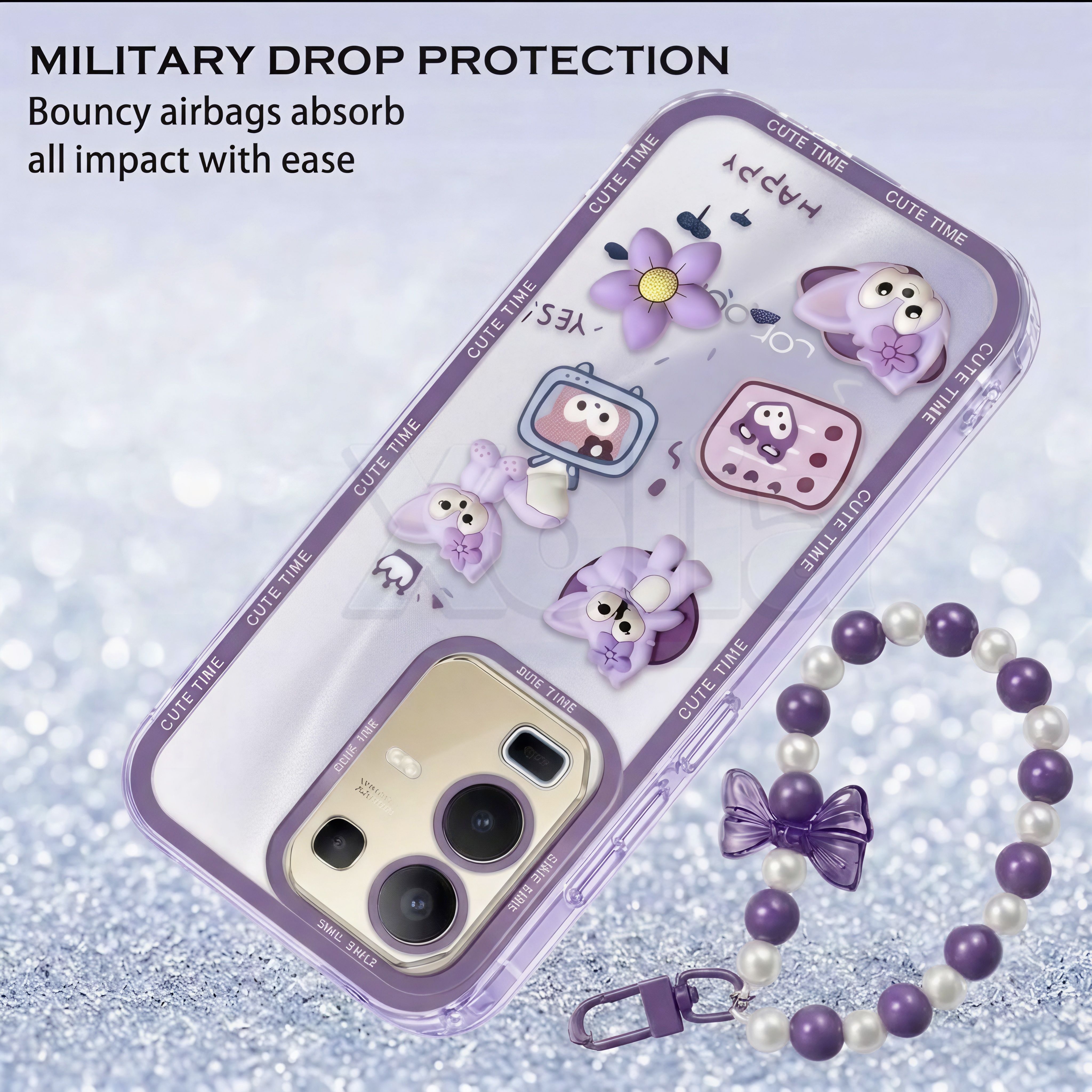 Xolia Back Cover for Infinix Note 50s 5G+ (Purple, Shock Proof, Polycarbonate, Pack of: 1) — image 3 of 4