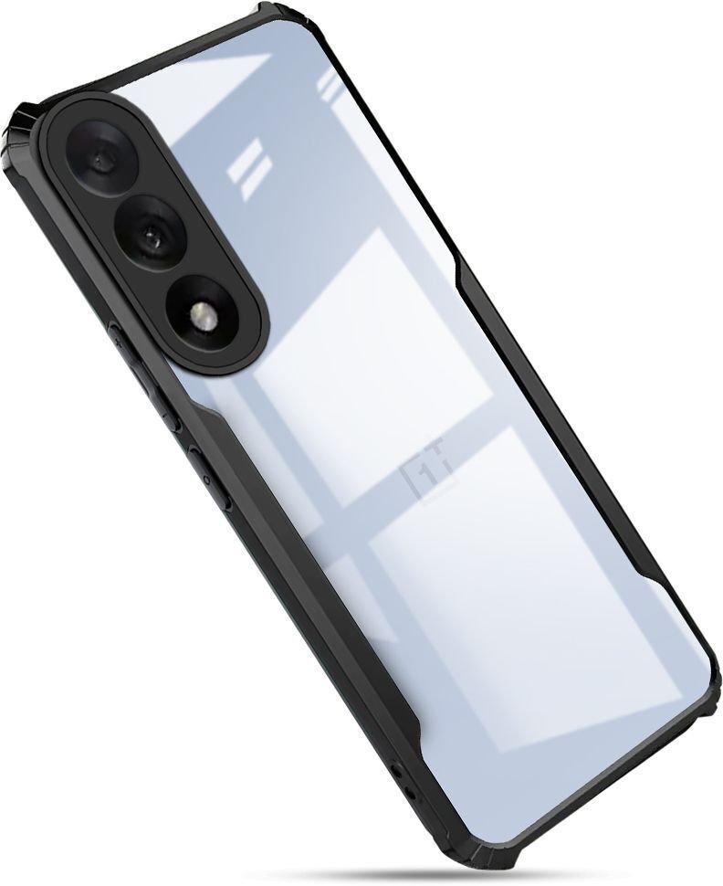 Micvir Back Cover for OnePlus Nord 5 (Transparent, Black, Shock Proof, Polycarbonate, Pack of: 1)