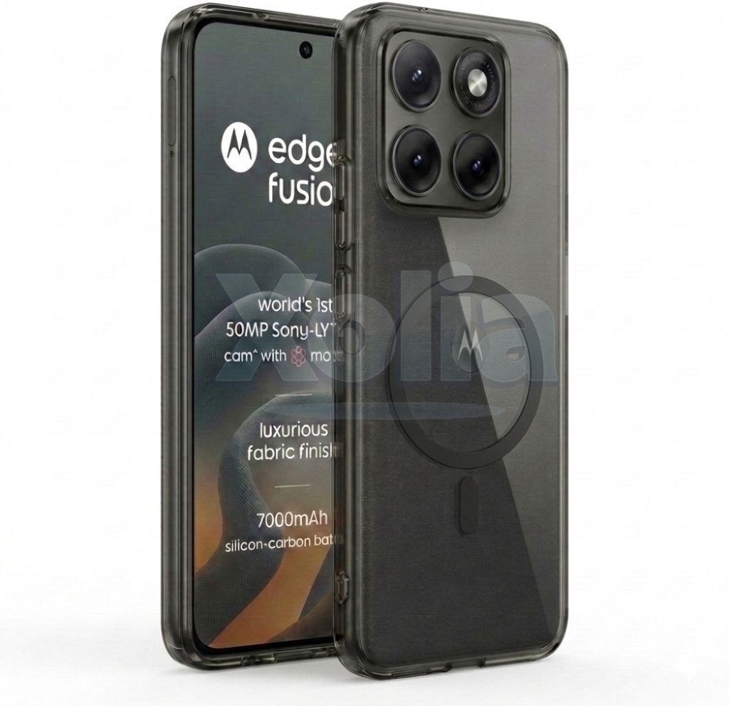 Xolia Anti Yellow Back Cover for MOTOROLA Edge 70 Fusion 5G (Black, Anti-Yellow, Polycarbonate, Pack of: 1)